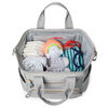 Skip Hop MainFrame Wide Open Diaper Backpack - Cement