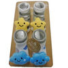 So Dorable 2 Pack Rattle Booties With 3D Icons - Cloud and Star - 12 months