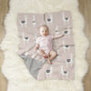 Baby's First by Nemcor Cotton Knit Baby Blanket, Llama