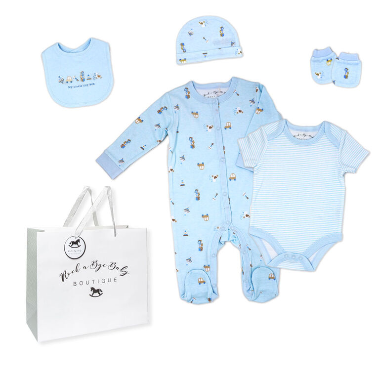 Rock a Bye Baby Toy Box Layette Gift Bag Set Newborn