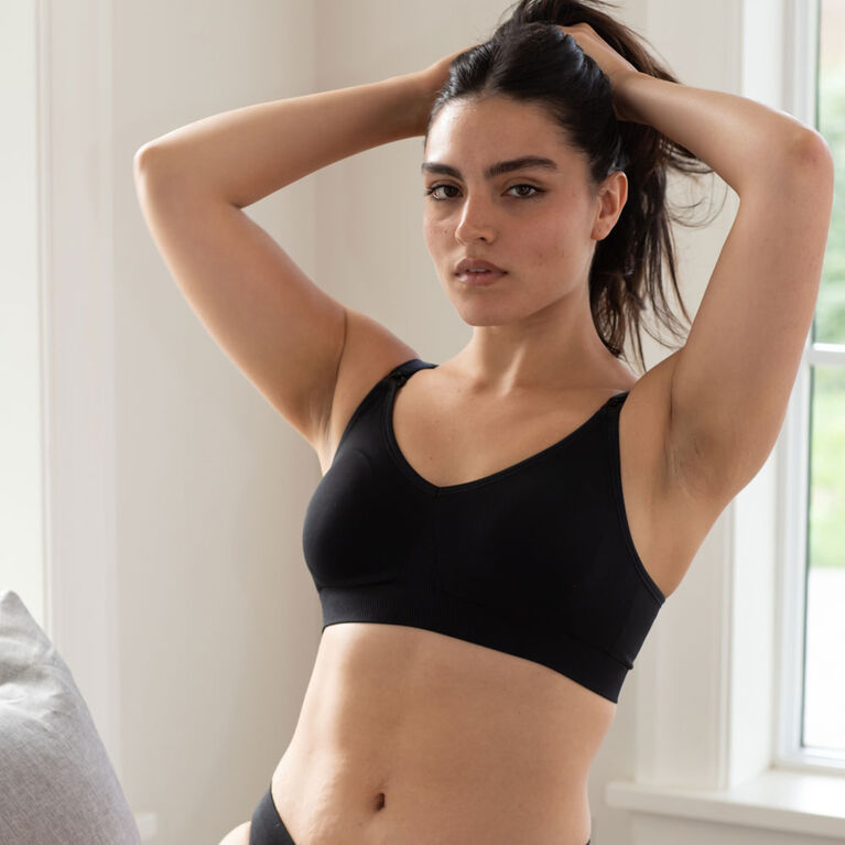 Bravado Designs Body Silk Seamless Maternity & Nursing Bra, Black