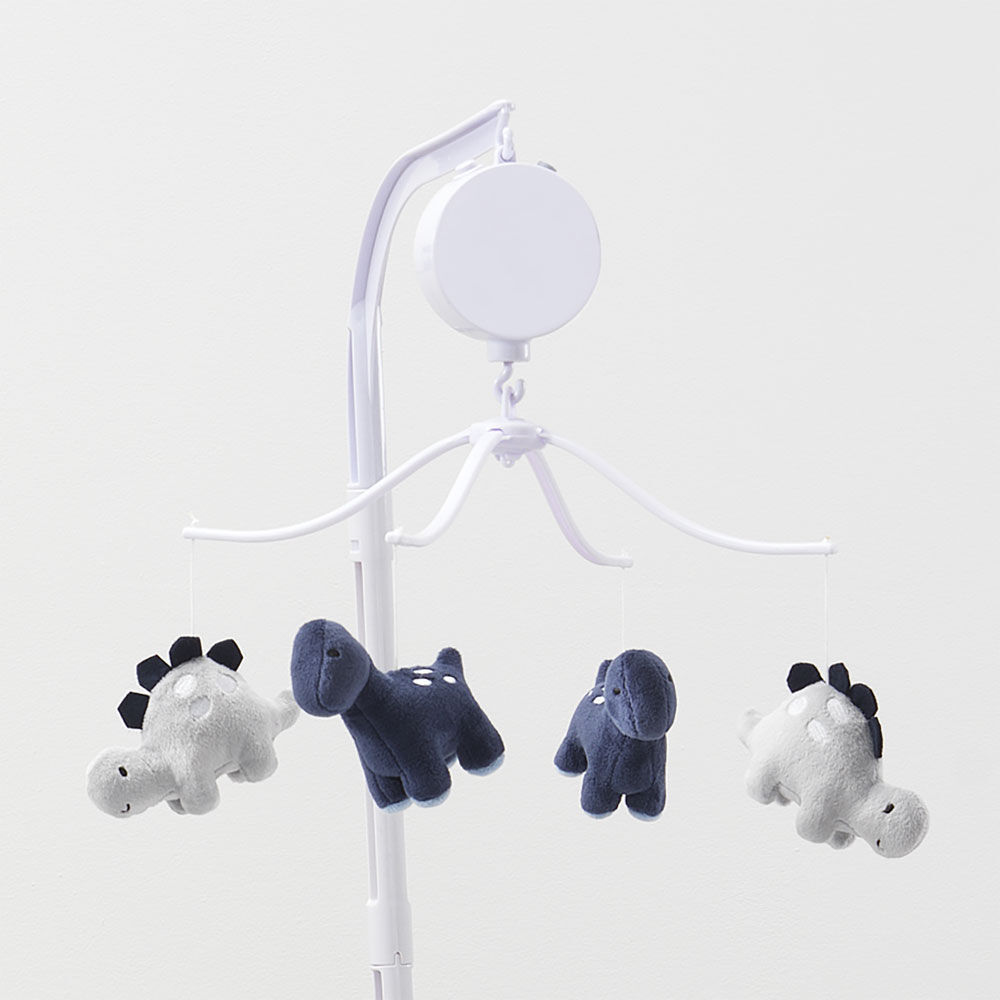 Bedtime Originals Roar Musical Baby Crib Mobile Blue