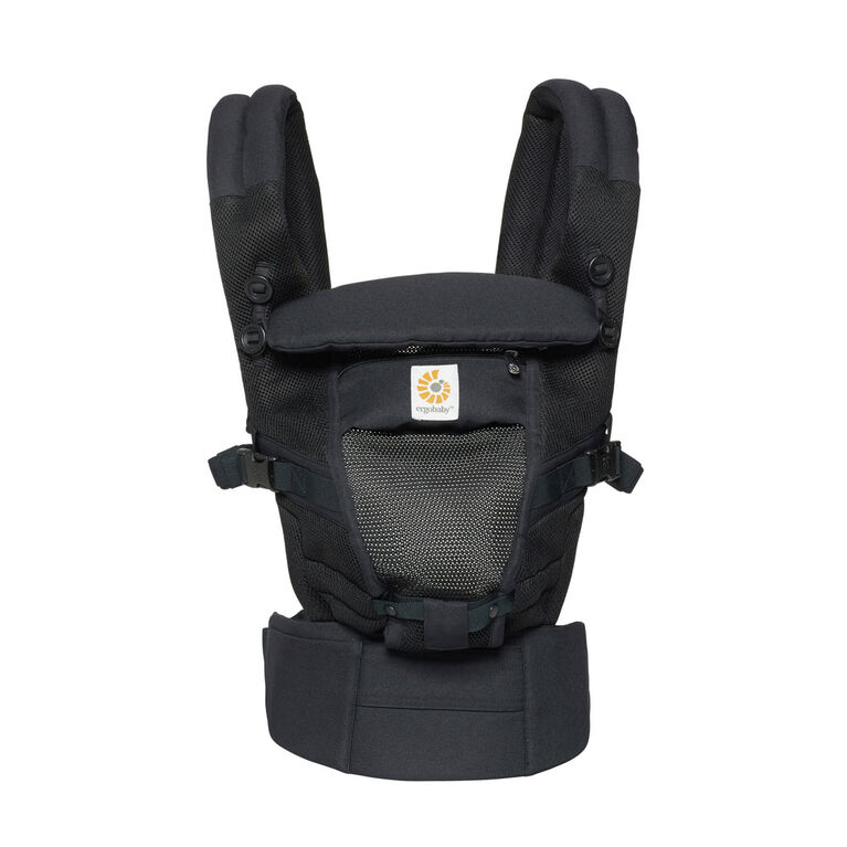 Ergobaby Lightweight and Breathable Cool Air Mesh Adapt Baby Carrier - Onyx Black