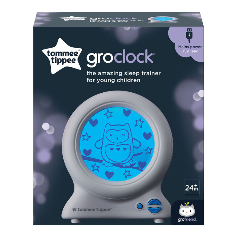 Réveil éducatif Groclock de Tommee Tippee, réveil et veilleuse pour jeunes  enfants, alimenté par USB