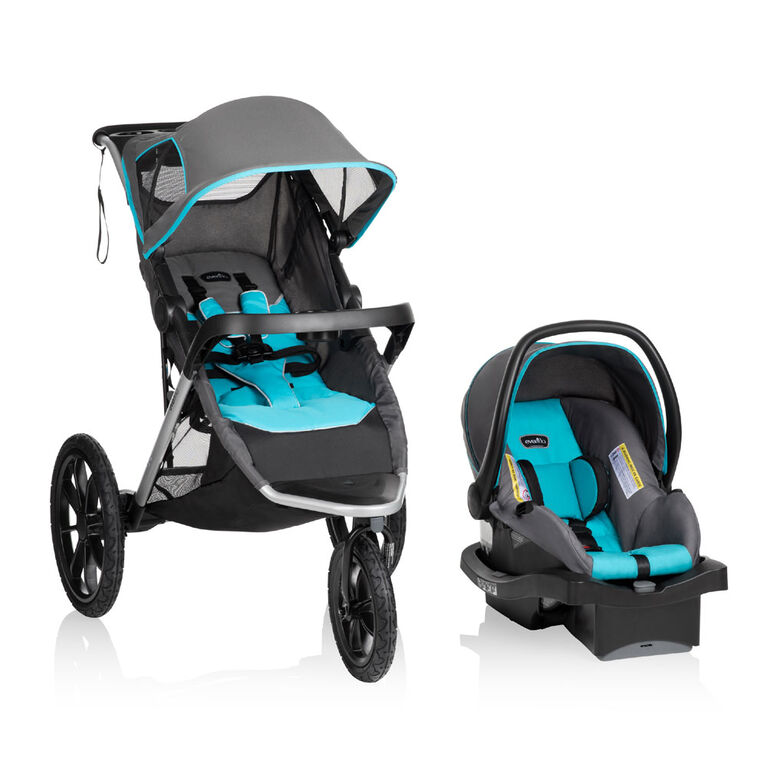 Evenflo Victory Jogging Travel System with LiteMax Infant Car Seat - Malibu