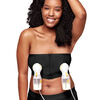 Medela Hands Free Pumping Bustier | Easy Expressing Pumping Bra with Adaptive Stretch for Perfect Fit | Black Large