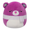 Squishmallows 7.5" - Crisanta the Purple Bear with Scarf