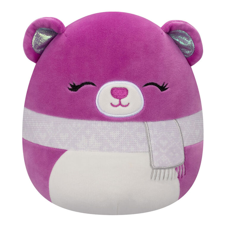 Squishmallows 7.5" - Crisanta the Purple Bear with Scarf