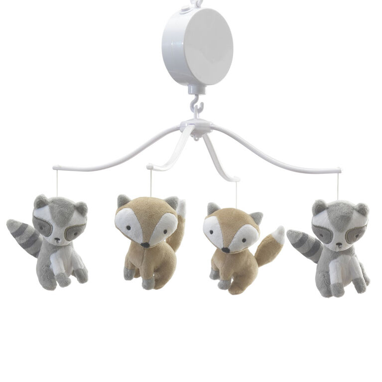 Bedtime Originals Little Rascals Musical Baby Crib Mobile Gray