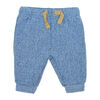 Baby Mode 2 Piece Quilted Jogger Set: Blue
