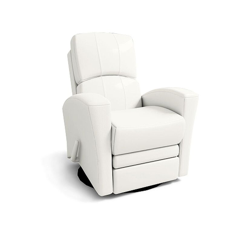 Kidiway Fauteuil oscillant Habana en cuir - blanc.