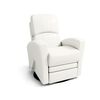 Kidiway Fauteuil oscillant Habana en cuir - blanc.