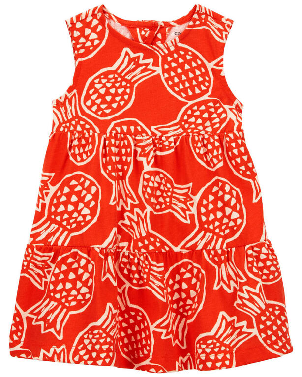 Pineapple Sleeveless Dress  