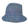 Chapeau De Seau Baby B - Étoiles, Bleu, 12-24M