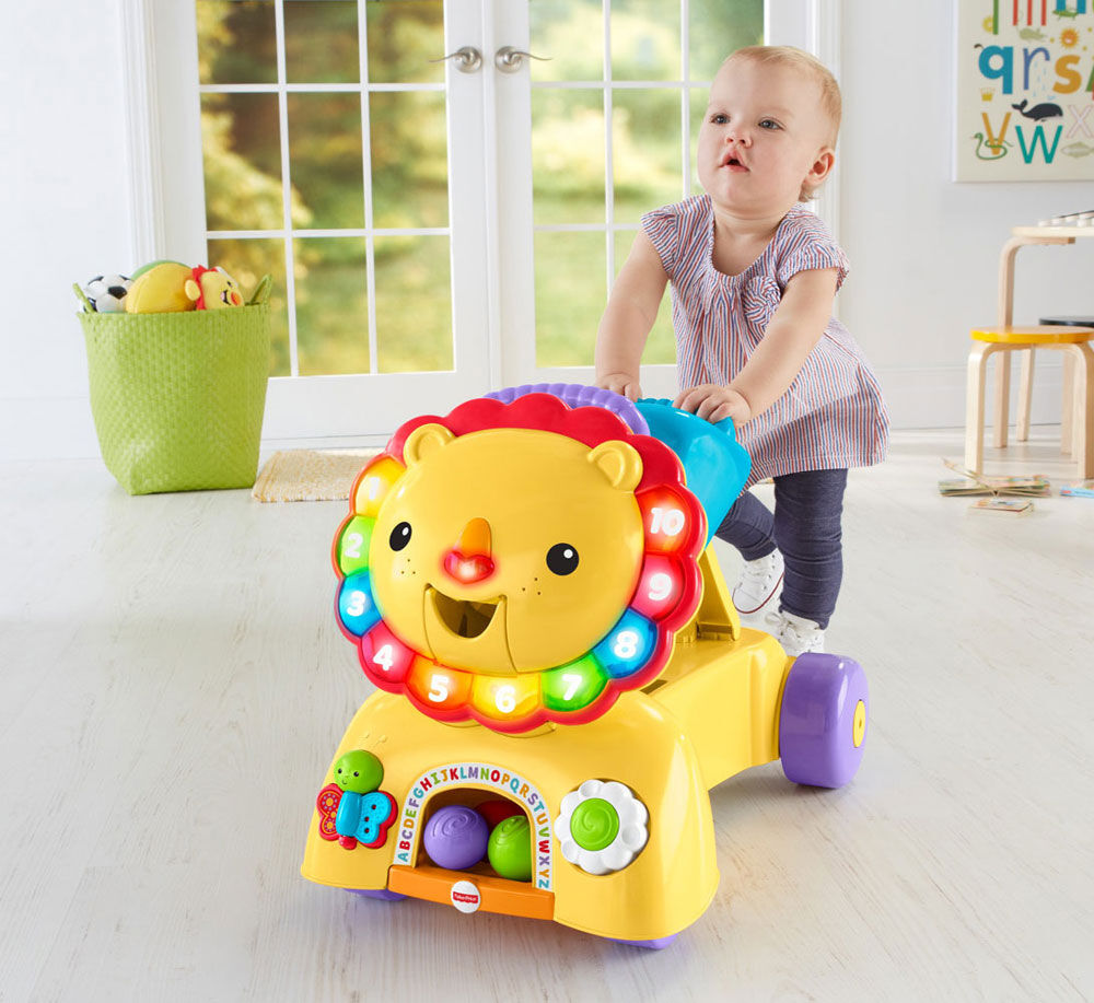 fisher price sit stride and ride lion