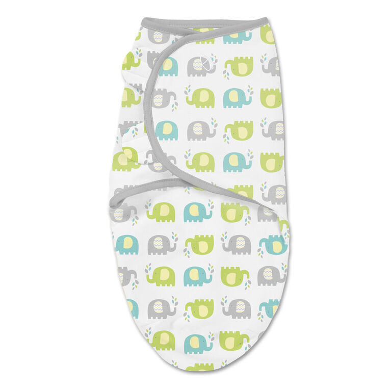 Summer Infant SwaddleMe Original Swaddle Small 3 Pack Chevron Splash Yellow Elephant