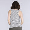 Motherhood Rib Halter Tank-Stripe-L