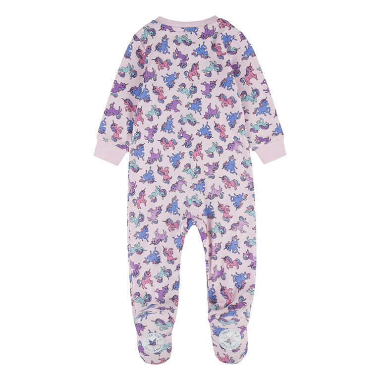 Converse Unicorn All Over Print Coverall Footed - Pink Foam - Size 3 Months