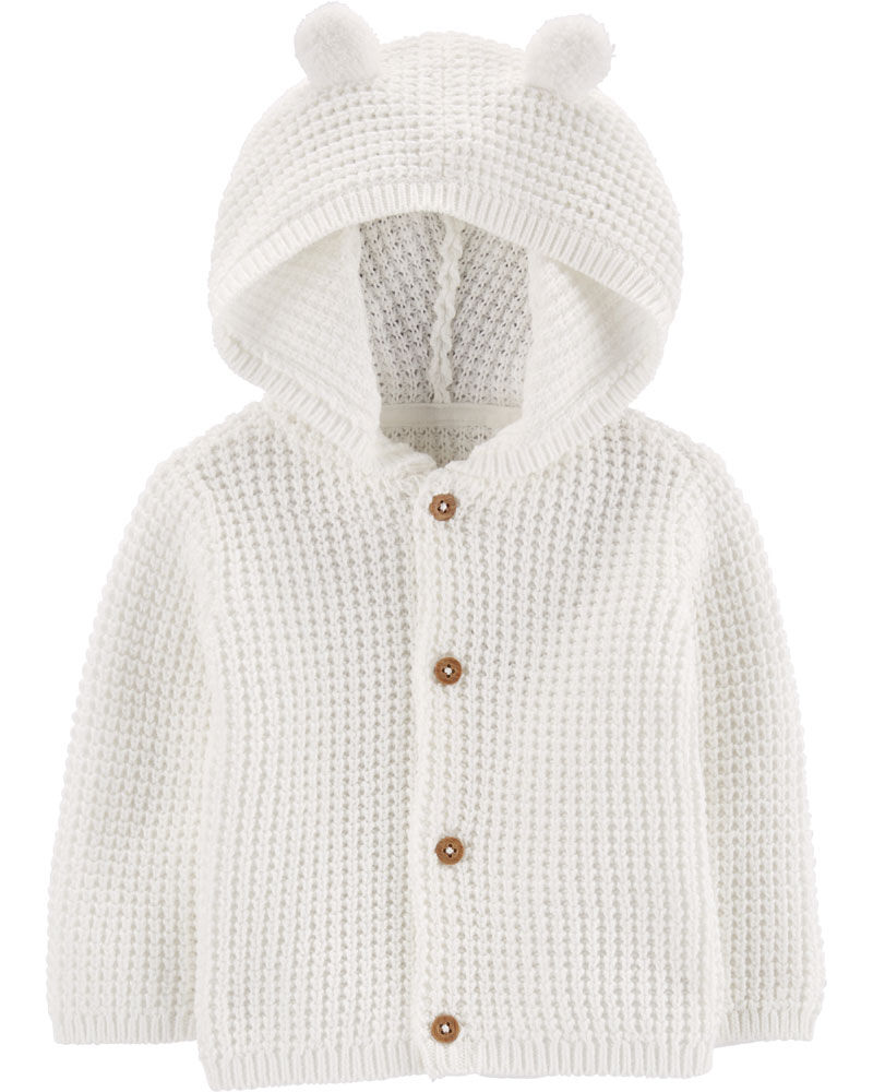 Newborn sales hooded cardigan