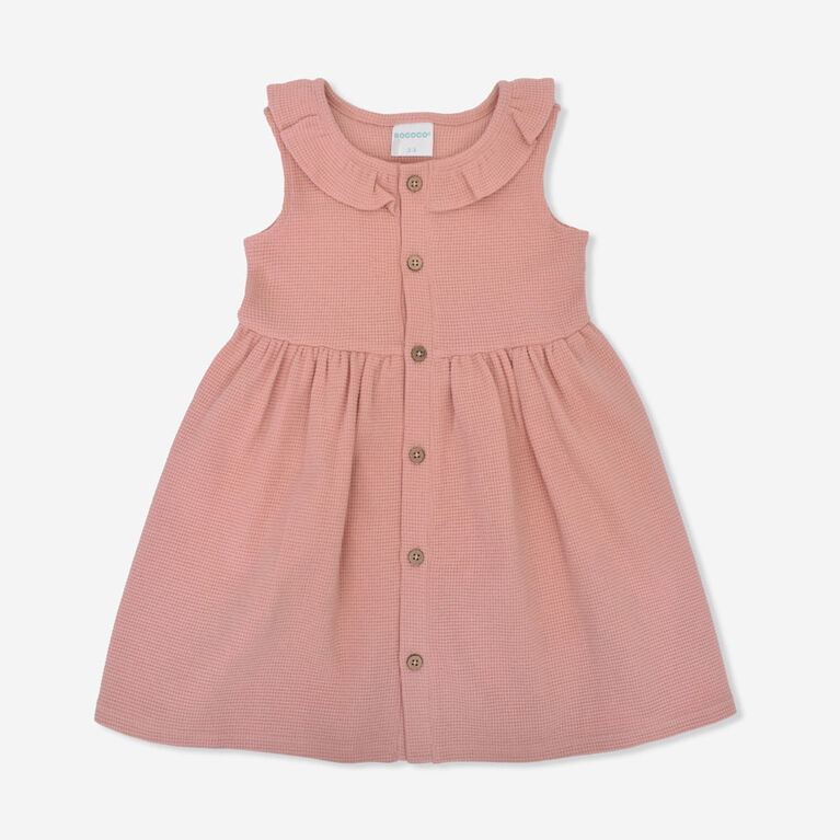 Rococo Waffle Dress Pink 2/3