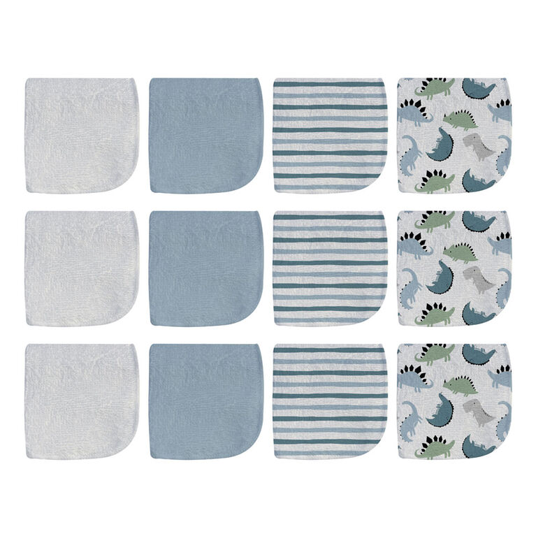 Blue 12 Pack Washcloths