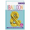 14" Gold Letter Balloons - &