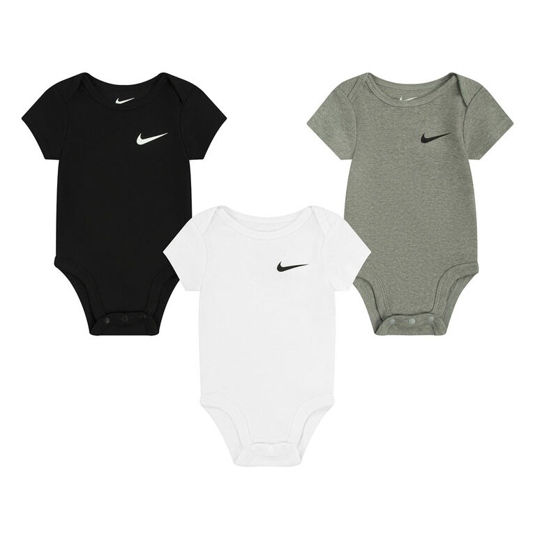 Nike 3 Pack Bodysuit - Grey - 3 Months