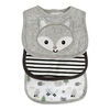 Koala Baby 3 pack Grey Fox Jersey Bib