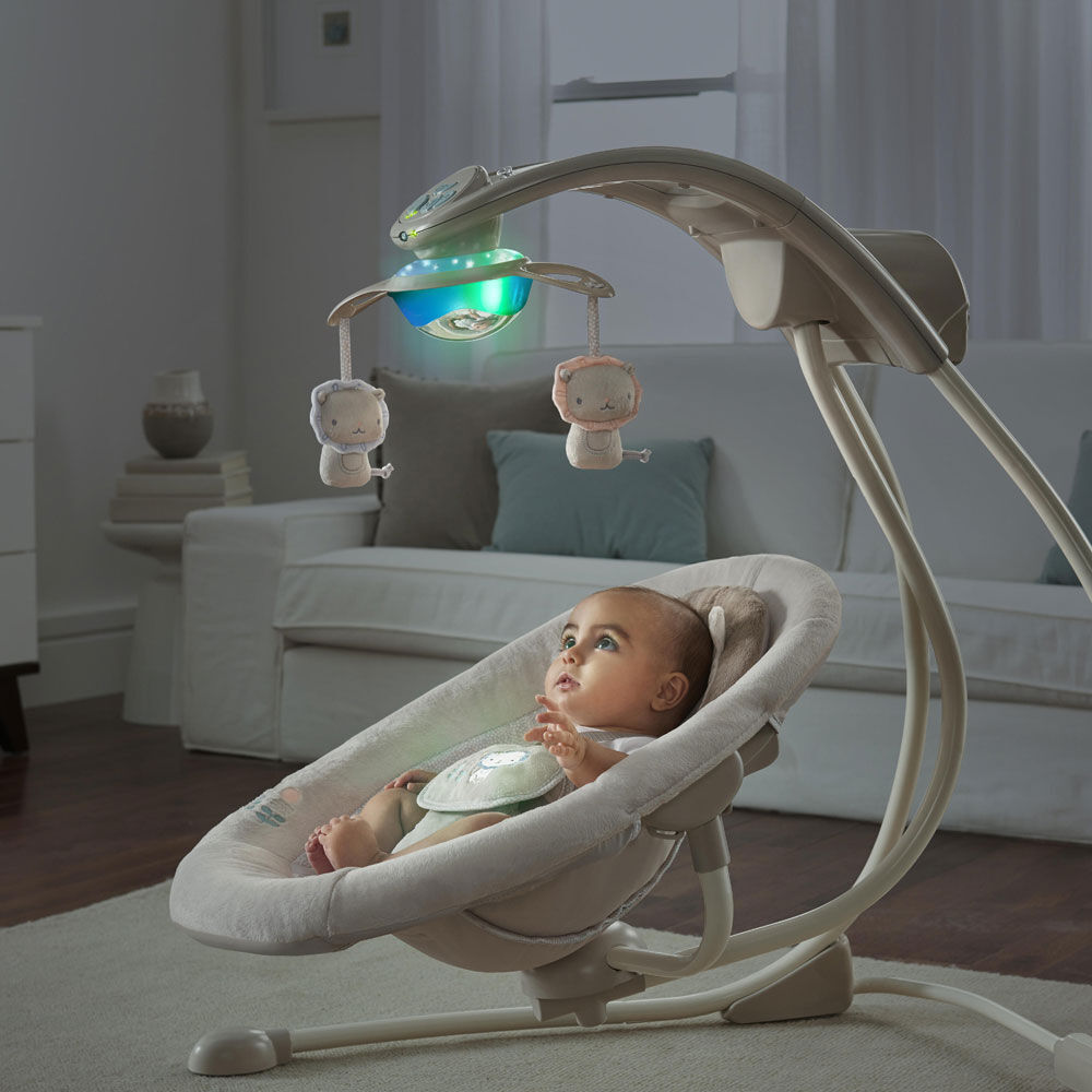 Ingenuity InLighten Cradling Swing Lullaby Lion