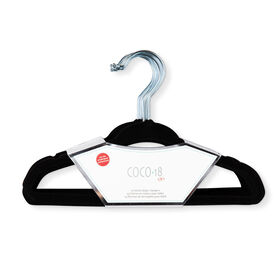 Coco-18 Black Regular Velvet Hanger 15 Pack
