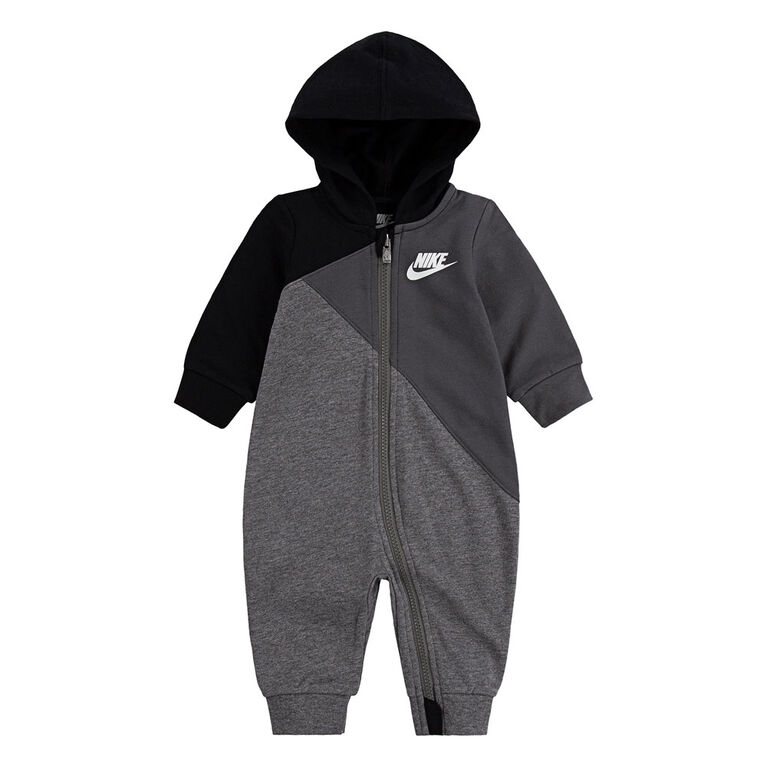 Nike Coverall - Black, 0-3 newborn