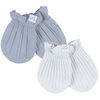 Just Born - Ensemble Bonnet + Mitaines 4 pièces - Bleu 0-6M