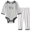 Just Born Baby Girls' 2-Piece Organic Long Sleeve Onesies Bodysuit and Pant Set - Lil' Lamb 0-3 months