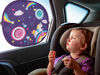 Benbat - Car Sunshade Round with Suction Cup - Unicorn / Purple / 0-10 Years Old