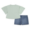 Levis T-Shirt and Shorts Set - Celadon
