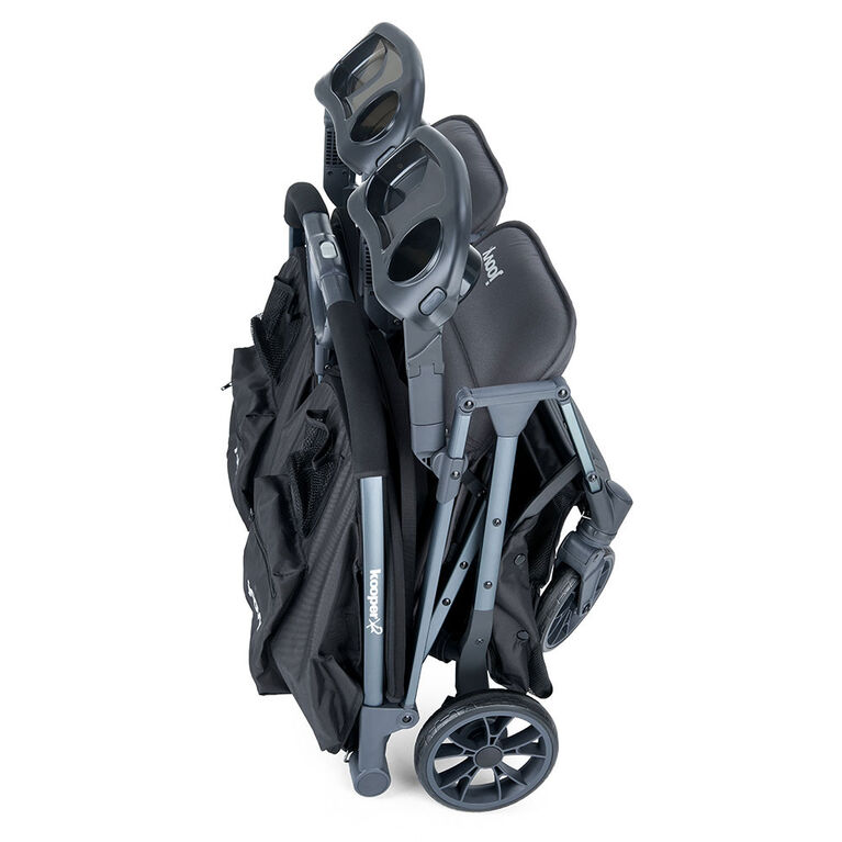 Joovy KooperX2 Double Stroller - Forged Iron
