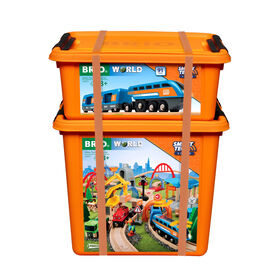BRIO World- 33977 Smart Tech Action Tunnel Deluxe set - English Edition