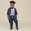 zip happy hoodie, 12-18m - dark blue