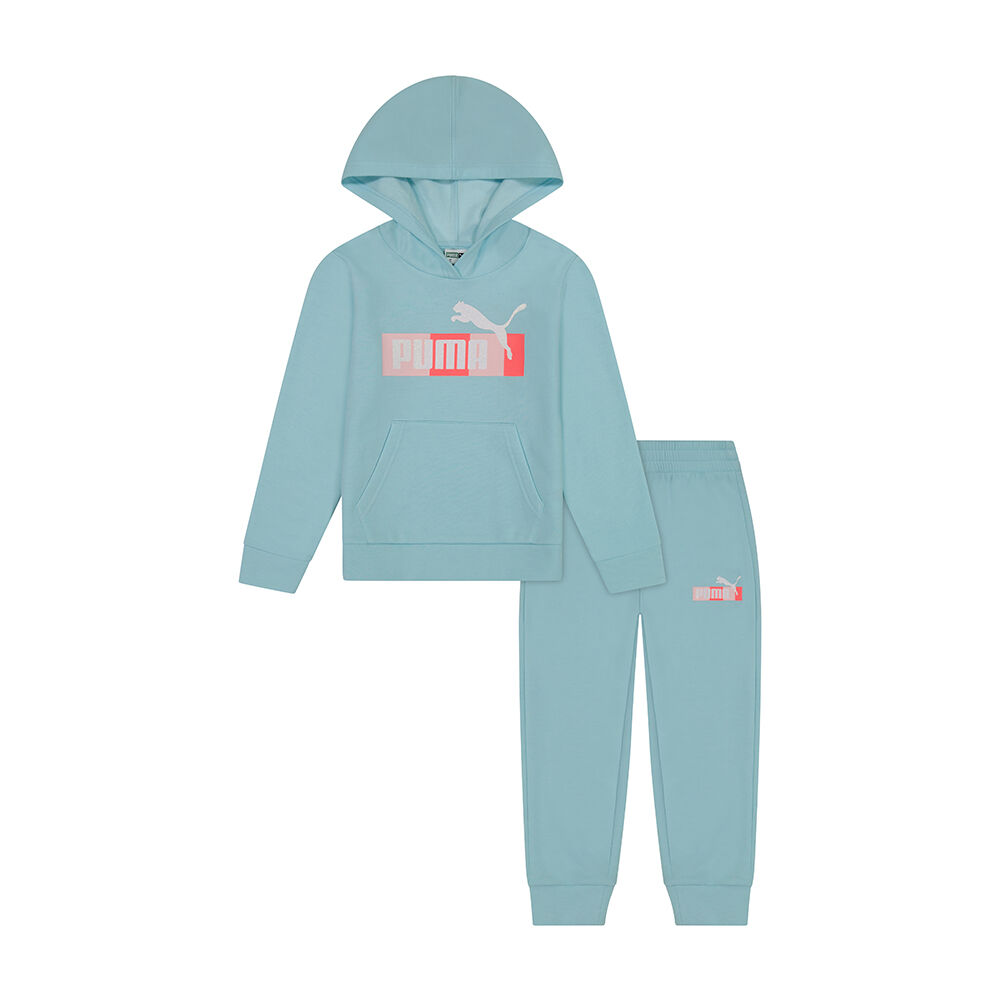 PUMA Pullover Hoodie Jogger Set Light Aqua 3 6 Months