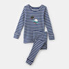 pyjama deux pièces en coton biologique, 12-18m - bleu