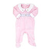 Rock a Bye Baby Pink Floral Velour Sleeper 3-6M