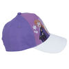 Disney Elsa And Anna Kids Baseball Cap With White Brim Purple