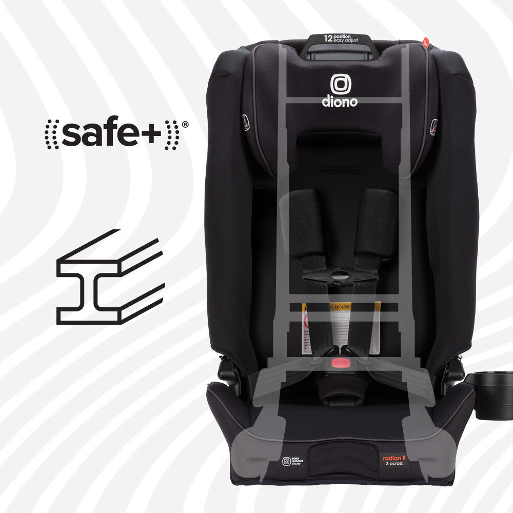 Radian 3R SafePlus All in One Convertible Car Seat Black Jet