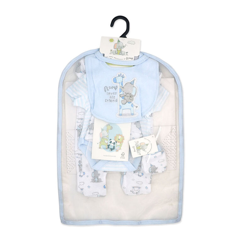 Flump 6 Piece Gift Set: Blue Elephant 