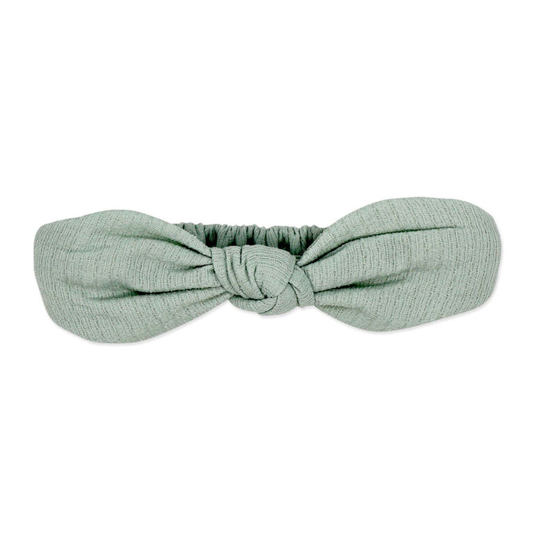 Baby Mode Ensemble 3 pièces en tricot froissé : motif floral vert, 6-9M