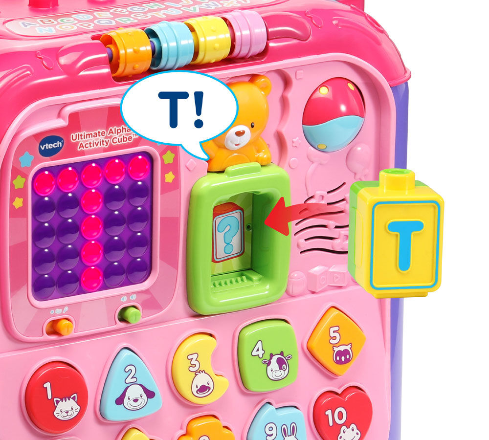 Vtech ultimate alphabet activity cube pink best sale