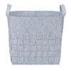 Sammy and Lou Light Gray Woven Felt Storage Basket