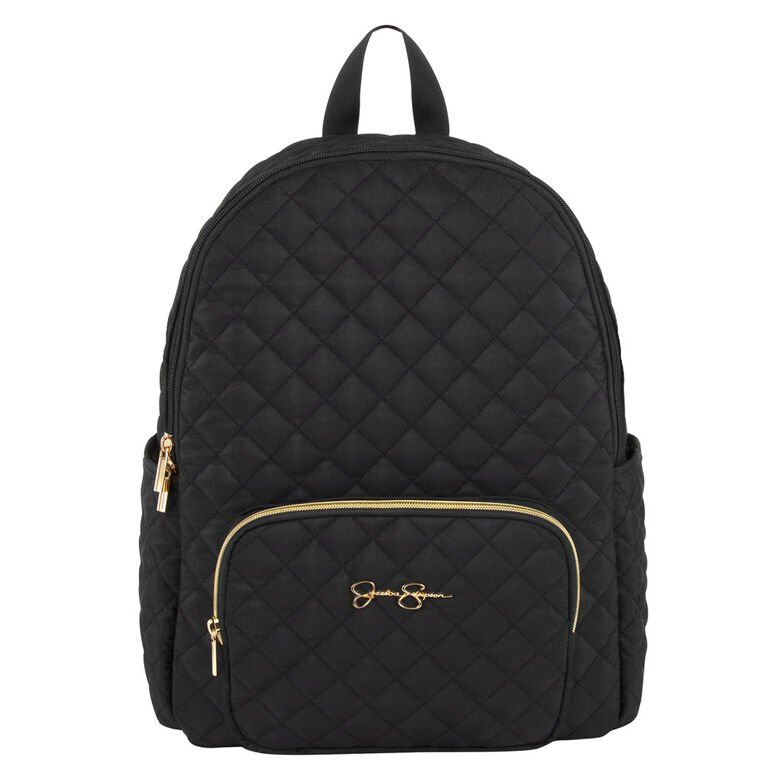 Jessica Simpson Camilla Backpack, Black w/Belt Bag