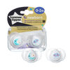 Tommee Tippee 0-2 month Newborn Night Time Pacifier 2-Pack - Raindrops