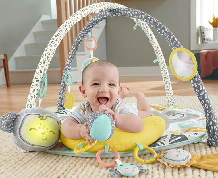 Fisher-Price - Tapis d'activités Snugamonkey Go Bananas - Notre exclusivité